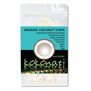 Kokonati Organic Coconut chips 200g bag