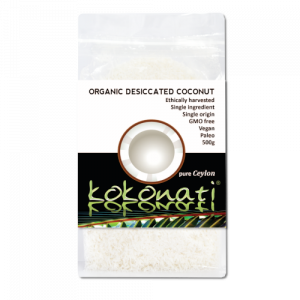 Kokonati Organic Desiccated Coconut 500g bag