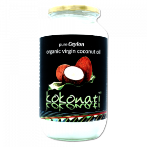 Kokonati Organic Virgin Coconut Oil 1500ml glass jar - Cold-pressed and raw