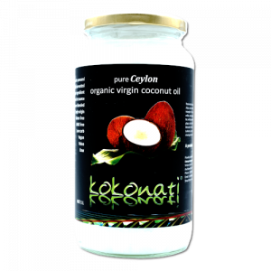 Kokonati Organic Virgin Coconut Oil 1000ml glass jar - Cold-pressed and raw