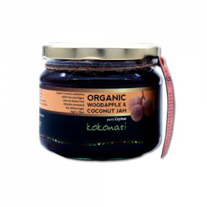 Kokonati Organic woodapple and coconut jam glass jar 330g