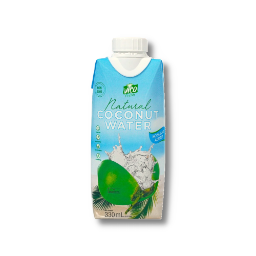 VICO 100% Natural Coconut Water 330ml Tetrapak NO added sugar