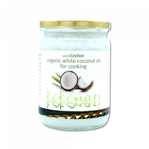 Kokonati Organic White Coconut oil for cooking glass jars 500ml