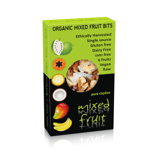 Organic Dried Mixed Fruit Bits Ceylon Kokonati