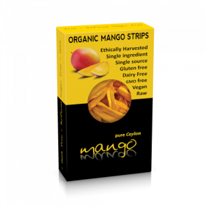 Organic dried mango strips 100g