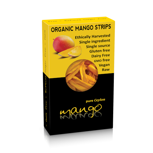 Organic dried mango strips 100g