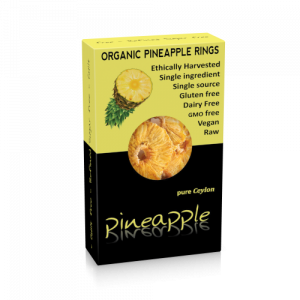 Organic dried Pineapple rings 100g
